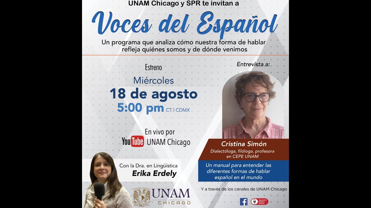 VOCES DEL ESPANOL 077 Entrevista la Profesora Cristina Simón sobre variación dialectal hispánica.