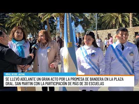 Más de 30 escuelas participaron de la Promesa de Lealtad a la Bandera en Jáchal