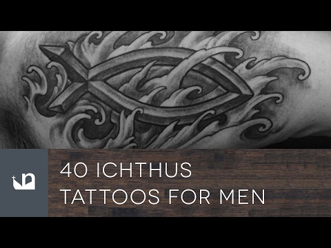 40 Ichthus Tattoos For Men