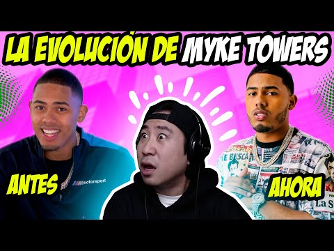 Korean reacts to Myke Towers' evolution 😱😂