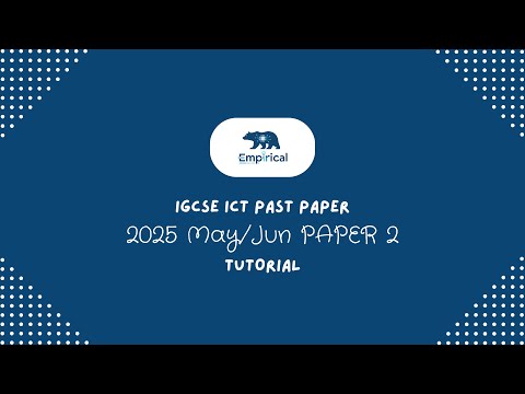 EDEXCEL IGCSE ICT PAPER 2 2025 JUN