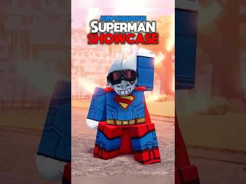 SUPERMAN IS HERE!! (JUMP SHOWDOWN) #jumpshowdown #roblox #foryou #superman #dc