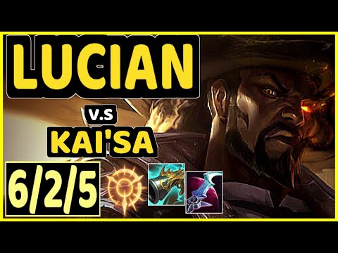 YUUKI60 (LUCIAN) vs KAI'SA - 6/2/5 KDA BOTTOM ADC GAMEPLAY - EUW Ranked DIAMOND