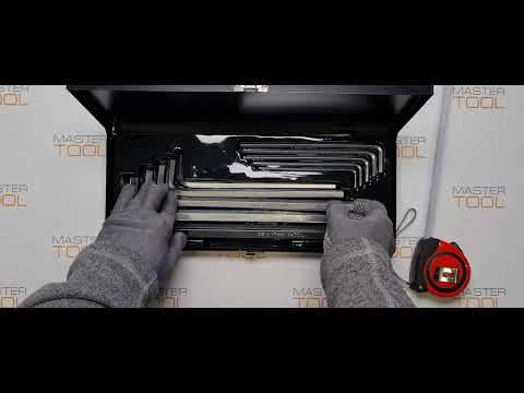 Ключі 6-гранні Г-подібні YATO : Cr-V, М3-17 мм, 10 шт. [5/240]