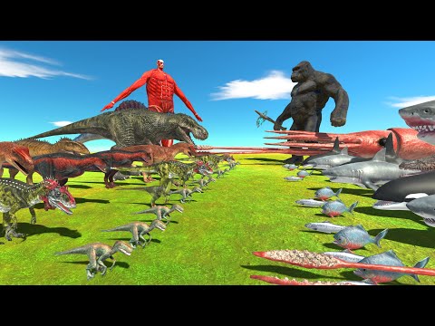 TEAM TITAN VS TEAM KING KONG - Animal Revolt Battle Simulator