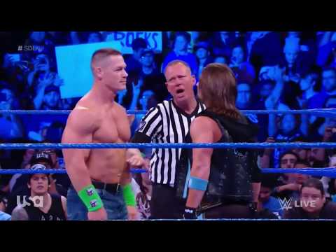 AJ Styles vs John Cena WWE SmackDown Live 27.02.2018 HD Highlights