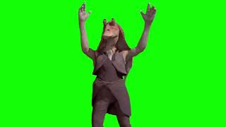 Jar Jar Binks "my give up" Star Wars green screen