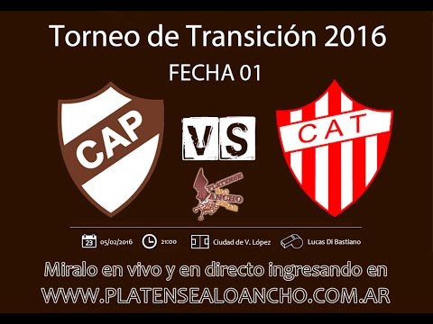 Platense - Talleres (RE) | PARTIDO EN VIVO | Fecha 01 | Torneo de Transición 2016