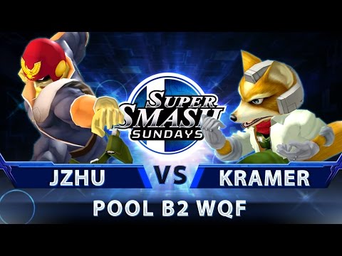 SoCal Arcadian - Jzhu (Falcon) vs. Kramer (Fox) - SSBM Pool B2 WQF - Smash Melee