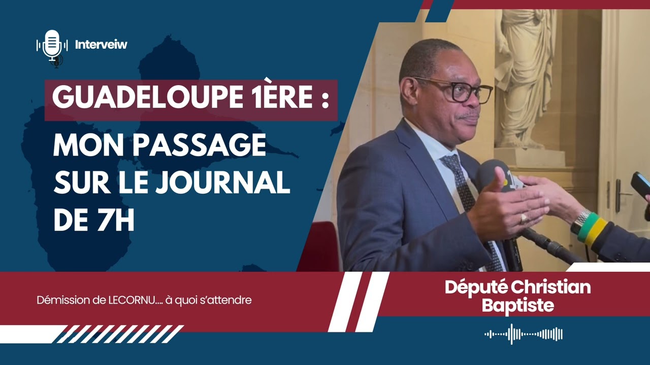 Démission de LECORNU, ma réaction sur Guadeloupe première 