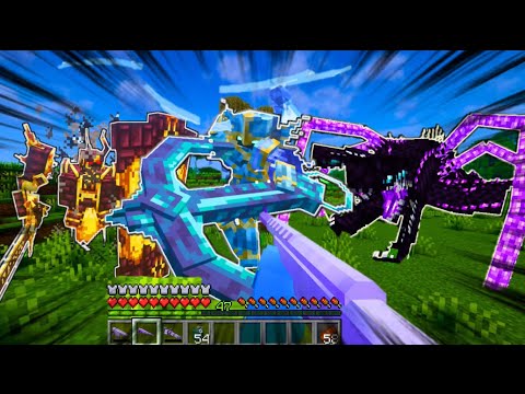 I FOUGHT SCYLLA and EVERY L_ENDER’S CATACLYSM BOSSES with GUNS - Minecraft