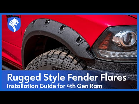 Rugged-Textured Fender Flares for 4th Gen Ram 1500 | Install Guide | TYGER AUTO
