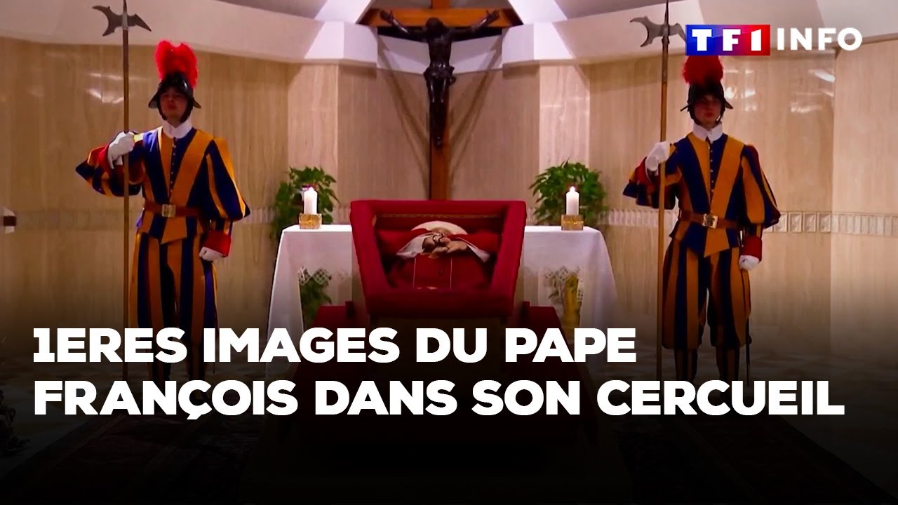 Les premières images du pape François dans son cercueil｜TF1 INFO