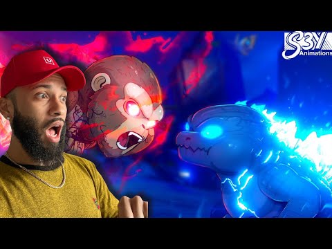 Reacting to BABY DEMON KONG vs BABY GODZILLA
