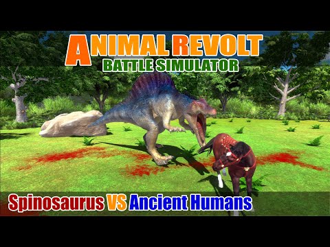 Spinosaurus vs Ancient Humans - Animal Revolt Battle Simulator