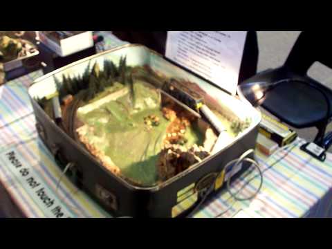 model railway in a suitcase