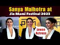 Jawan Actress Sanya Malhotra S Stunning Arrival At Jio Mami Red Carpet