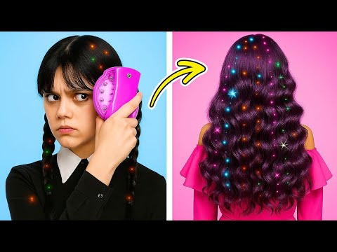 Wednesday’s Shocking Transformation! Goth Girl Goes Full Glam 💄🔥