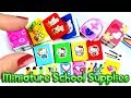 10 Miniature School Supplies - Easy Doll Crafts - simplekidscrafts
