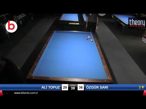 ALİ TOPUZ & ÖZGÜR SARI Bilardo Maçı - 2019 YÜKSELME LİGİ-FİNAL 1/4