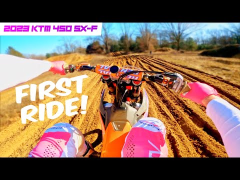 FIRST RIDE on my 2023 KTM 450 SX-F! This Bike Rips!!