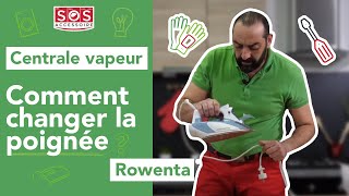 Mon fer vapeur fuit entre le réservoir et la semelle : comment changer la poignée 