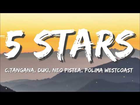 C. Tangana - 5 Stars (Letra / Lyrics) (ft. Duki, Neo Pistea, Polima Westcoast)