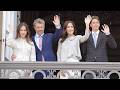 Danish Royal Family appear at the balcony of Amalienborg for King Frederik's birthday.