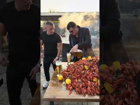 Today we have crayfish with beer