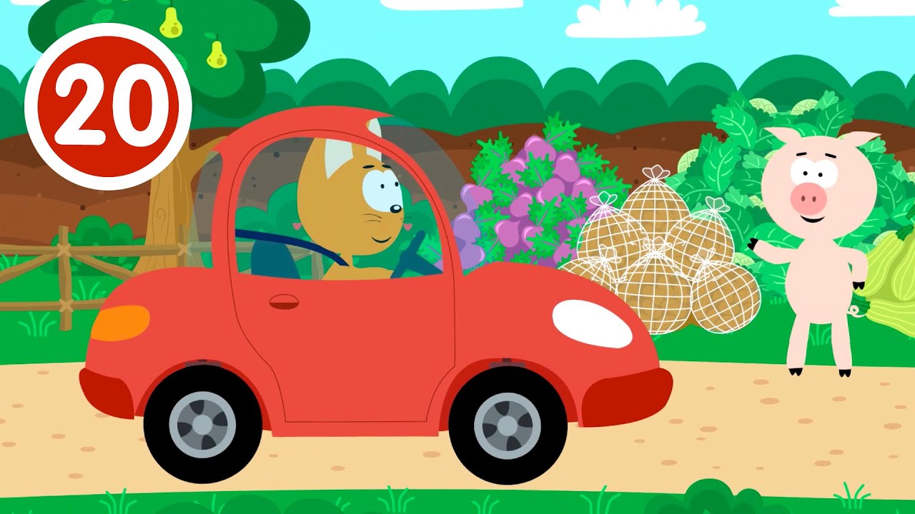 Котенок Котэ и волшебныи гараж - Пикап - Мультик про машинки