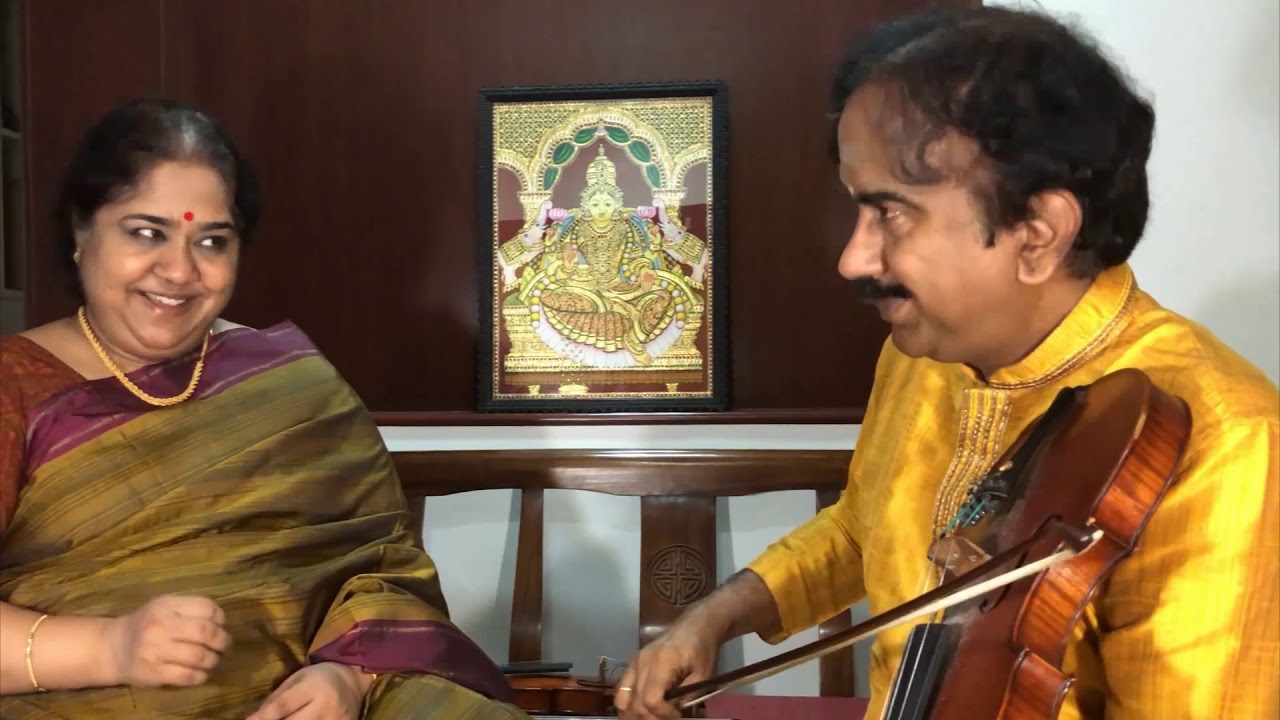 Arula vendum thaaye | Saramati | Violin & Vocal | Lalgudi Krishnan & Lalgudi Vijayalakshmi