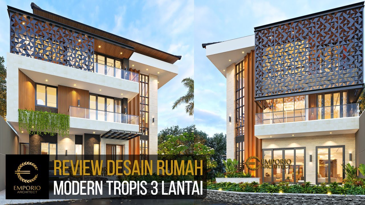 Video 3D Mr. AG Modern House 3 Floors Design - Jakarta Timur