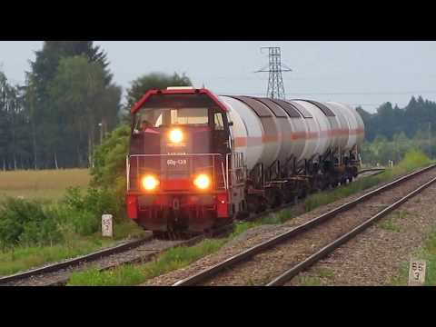 6Dg-139 z cysternami z gazem mija Niedzieliska