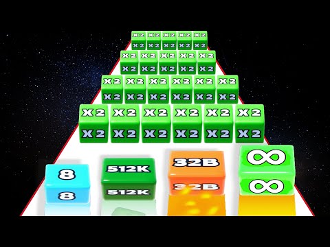 Jelly Run 2048 vs Number Run 3D - (Asmr Gameplay, New Update) Level Up