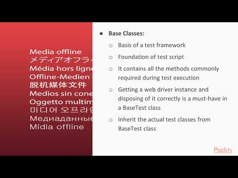 Build UI Automation Test Framework with Selenium WebDriver Break Down Test Framework|packtpub com