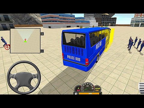 US Police Bus Simulator Game - Offroad Transport Duty Driver Simulator - Android Gameplay by Runa