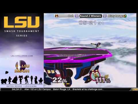 SALSA 51 Melee - Owl (Fox, Falco) vs Dirty Lasagna (Falcon)