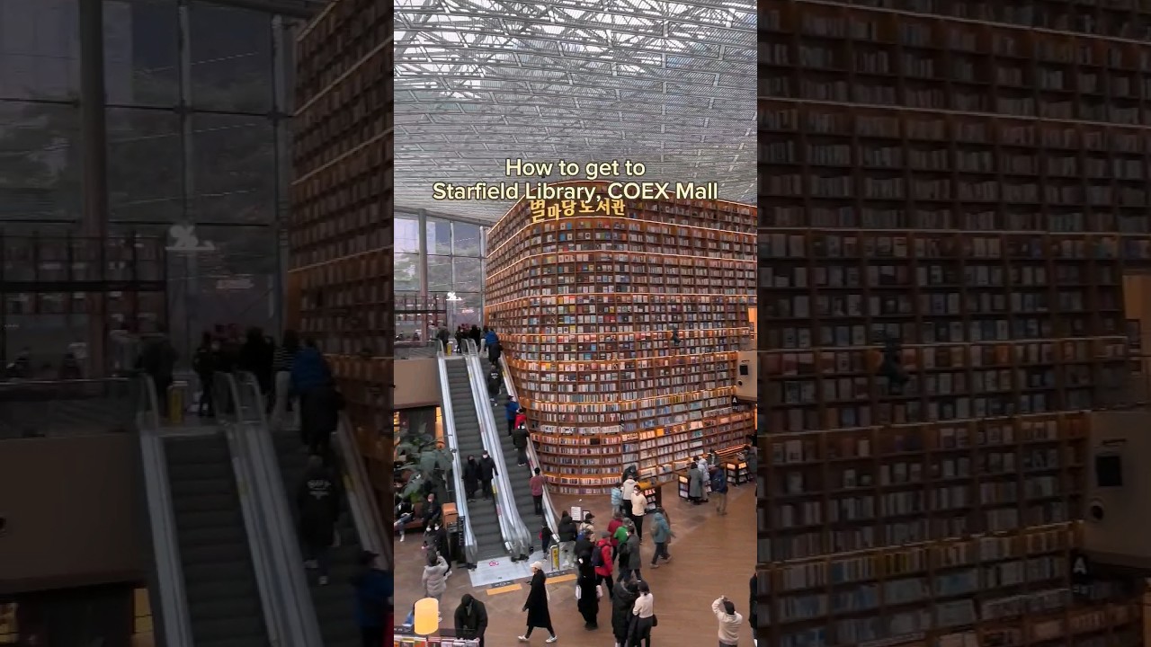How to get to Starfield Library, COEX Mall#starfieldlibrary #gangnam #seoul #koreatravel #shorts