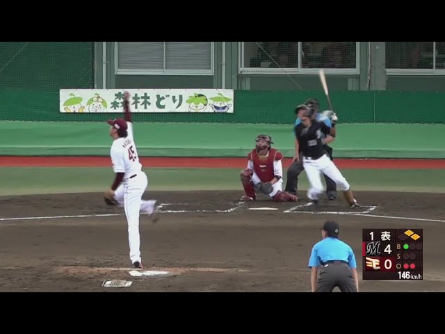 【ファーム】この回打者一巡の猛攻!! マリーンズ・勝又琉偉のタイムリーヒットでこの回5点目!!	  2024年6月26日 東北楽天ゴールデンイーグルス 対 千葉ロッテマリーンズ