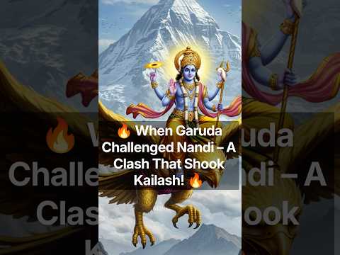 🔥 When Garuda Challenged Nandi – A Clash That Shook Kailash! 🔥  #hindumythology