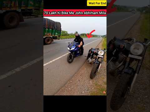 70 Lakh Ki Bike Me John Abhraham Sir Mila 😍 #reels #motovlog