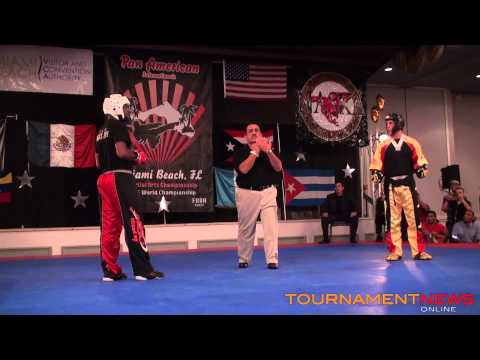 Kodaq Wray vs Juan Ramon 30 39 WKF Super Fights Semi Final at Pan American Internationals 2013 1 Mer