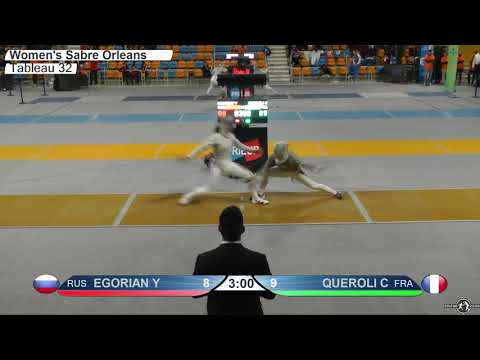 FE F S Individual Orleans FRA World Cup 2017 T32 16 yellow EGORIAN RUS vs QUEROLI FRA