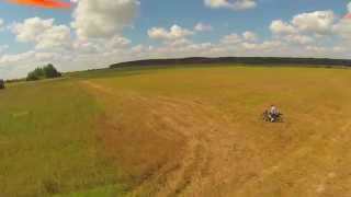 preview picture of video 'Мотоцикл M1nsk x200, квадрокоптер и gopro | Motorcycle M1nsk x200, quadrocopter and gopro'