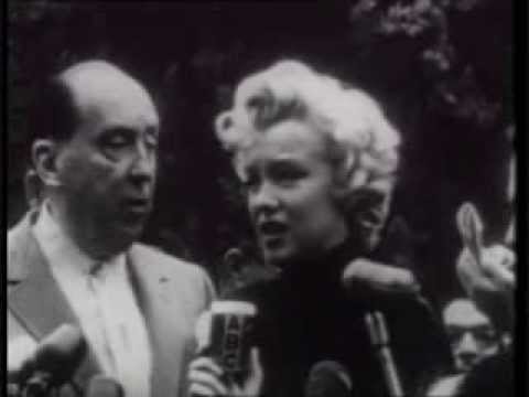 The Separation Announcment  Press Conference  Of Marilyn Monroe And Joe Dimaggio