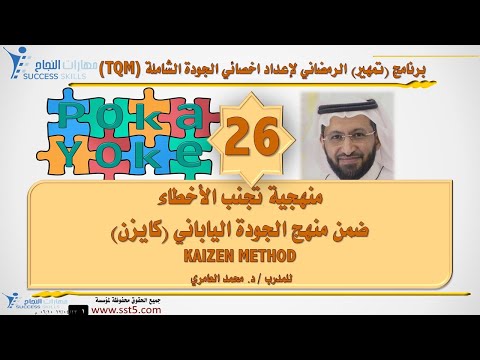 منهجية تجنب الأخطاء ضمن منهج الجودة الياباني (كايزن) KAIZEN METHOD مع د. محمد العامري