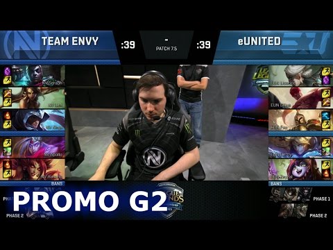 Team EnVyUs vs eUnited | Game 2 Promotion / Relegation S7 NA LCS Summer 2017 | TL vs EUN G2