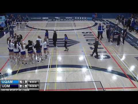 Volleyball féminin ; Les Citadins de l'UQAM reçoivent les Carabins de l'Université de Montréal.