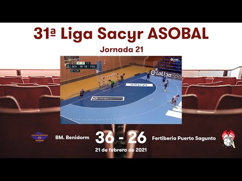 31ª Liga Sacyr ASOBAL J21: BM. Benidorm - Fertiberia Puerto Sagunto 36-26