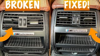 How To Fix Bmw Air Vents - Easy Diy